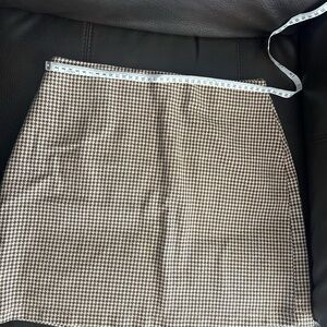 Classic Houndstooth Skirt